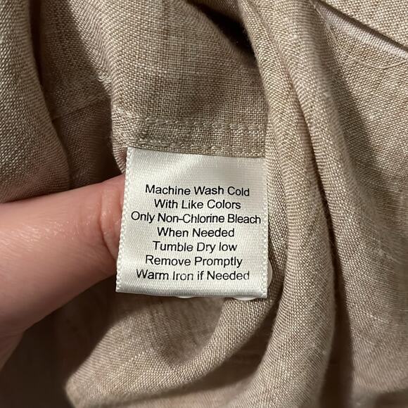 Men’s Joseph Abboud Linen Blend Button Down Shirt - Picture 8 of 8